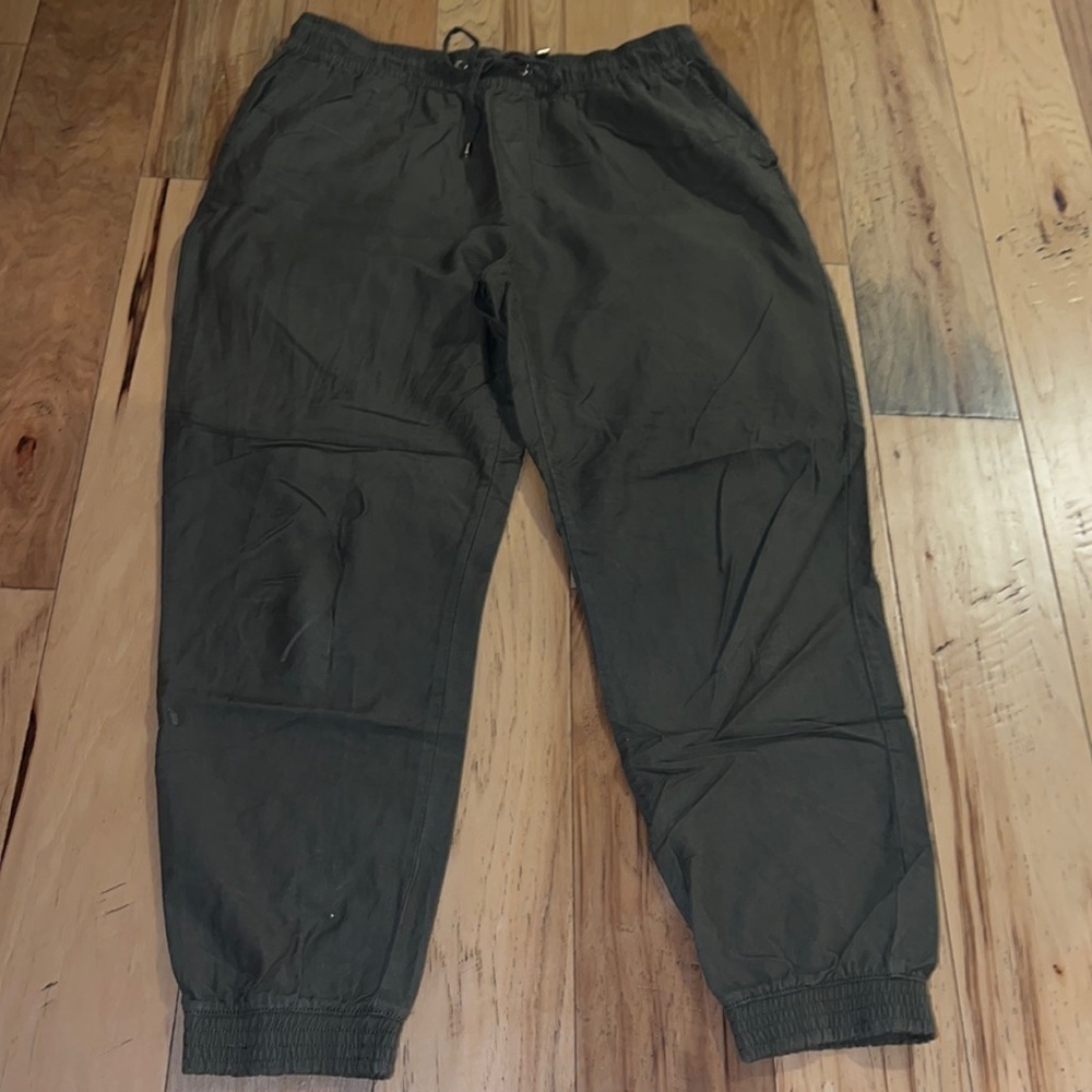 Calvin Klein olive military green‎ joggers elastic waist pants Sz M